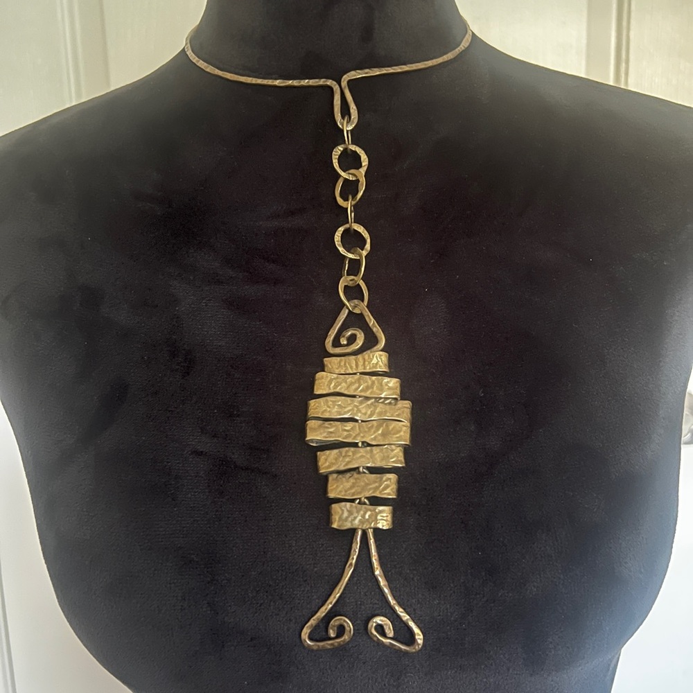 Fishbone necklace.